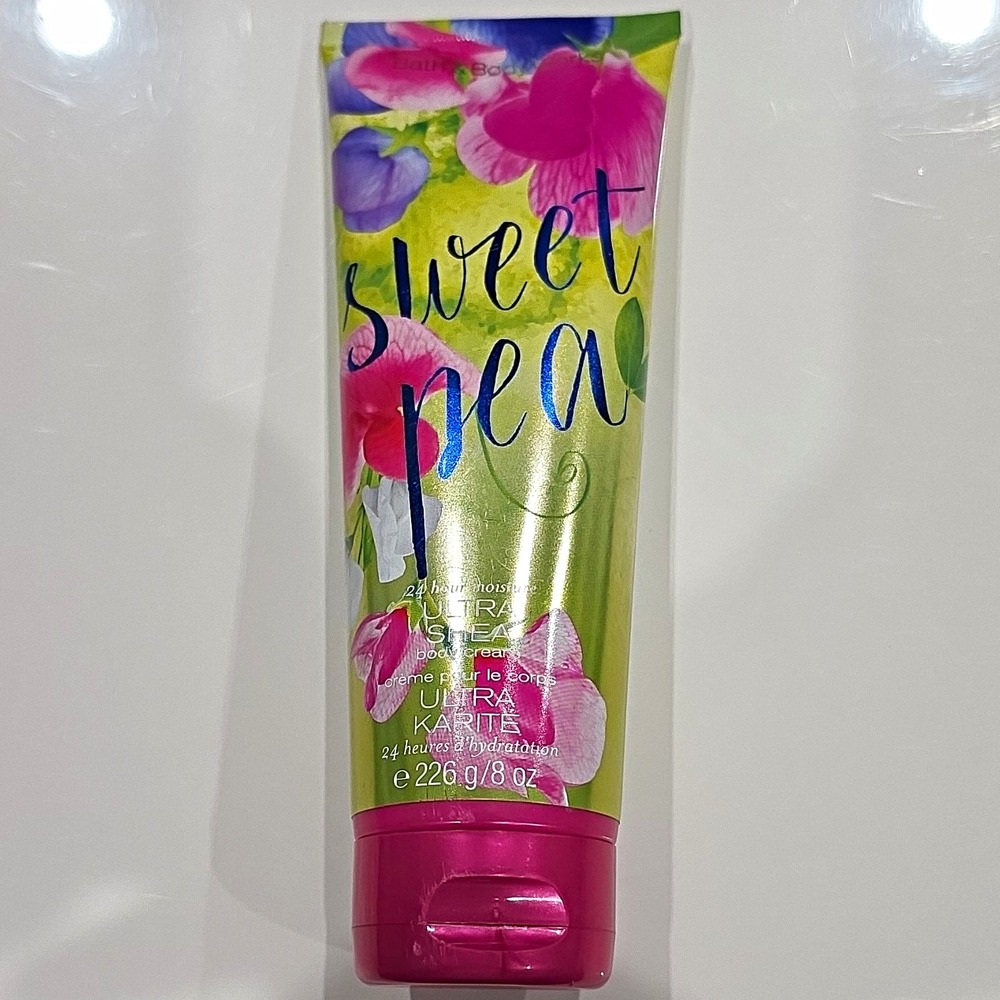 Bath & Body Works Sweet Pea Ultra Shea Hydrating Body Cream 8 oz Signature